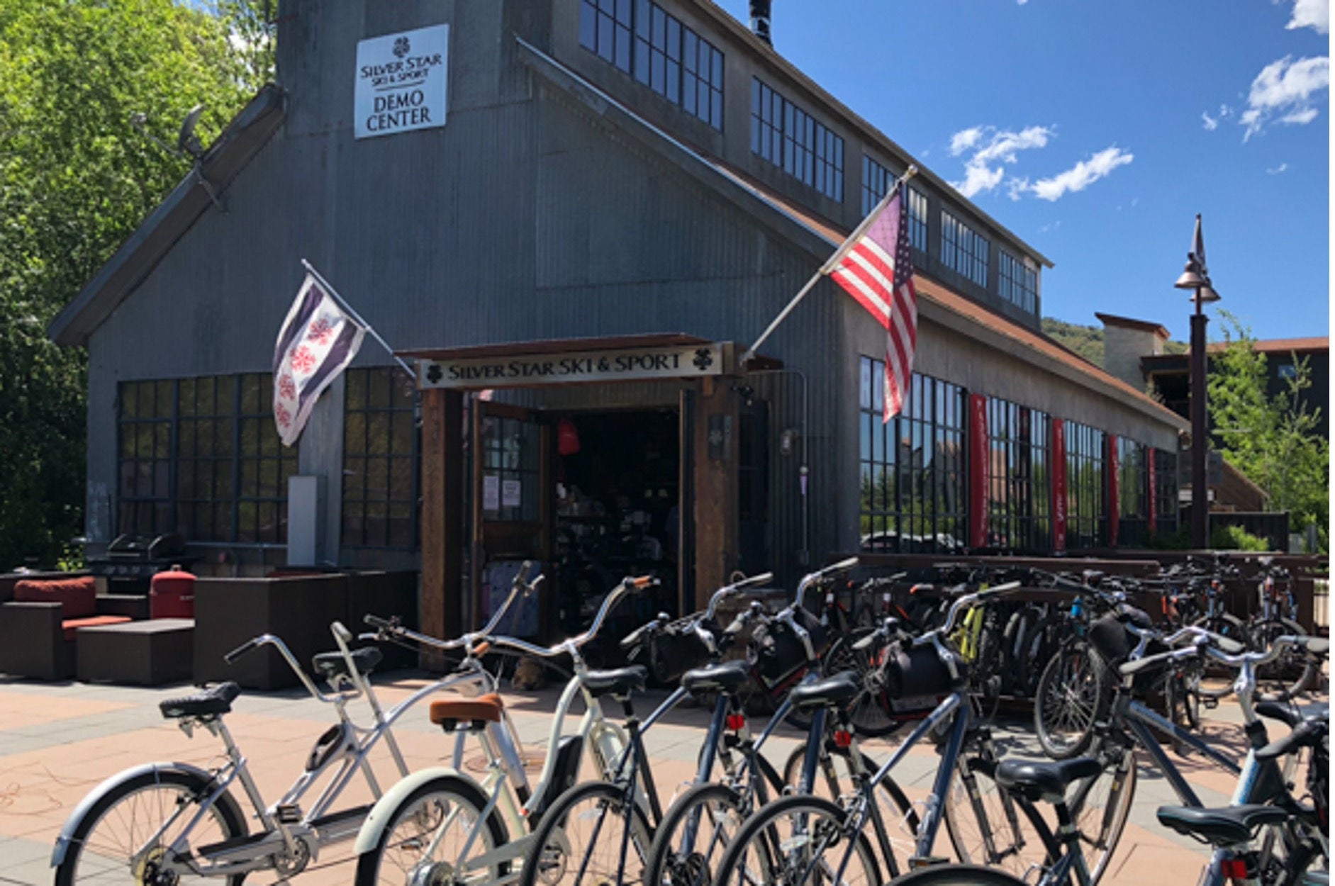Bikes Infront of a shop