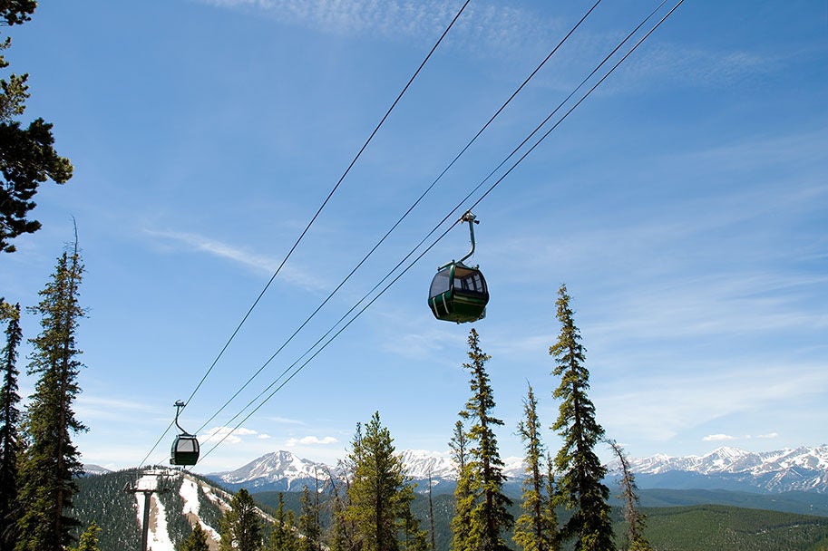 Gondolas at Keystone Ski Resort, Colorado