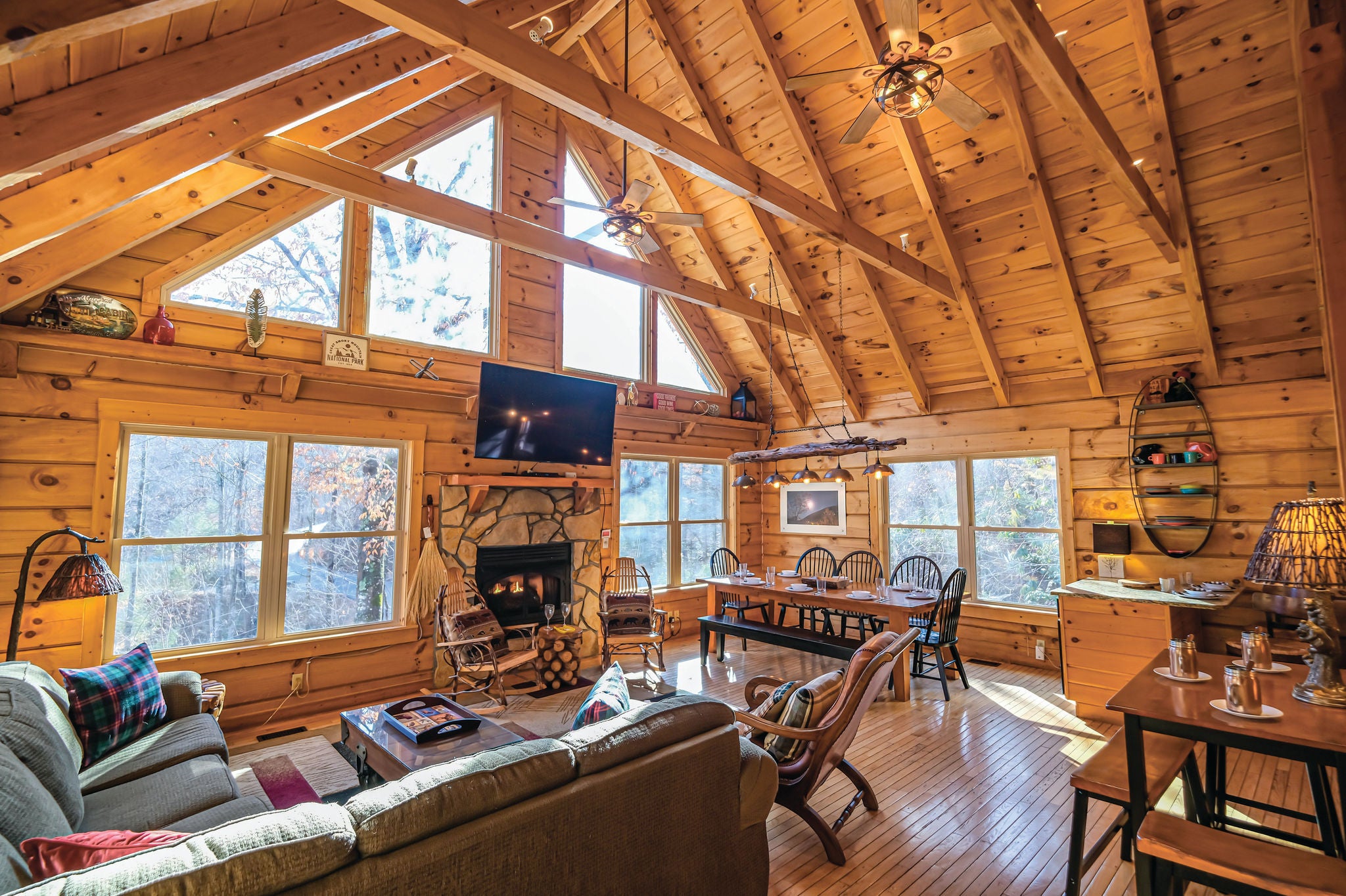 Great Smoky Mountains home interior