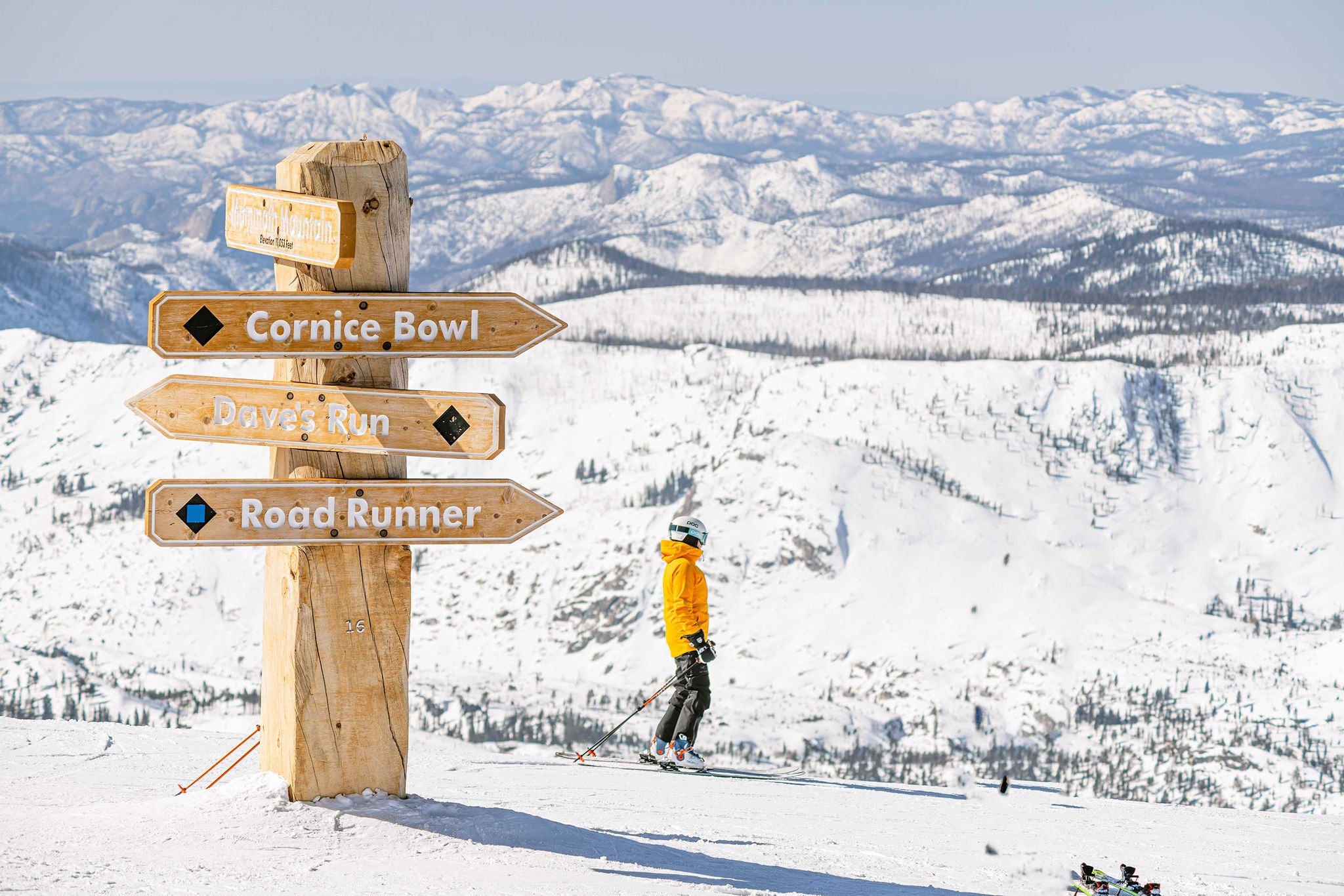 skiing at mammoth mountain