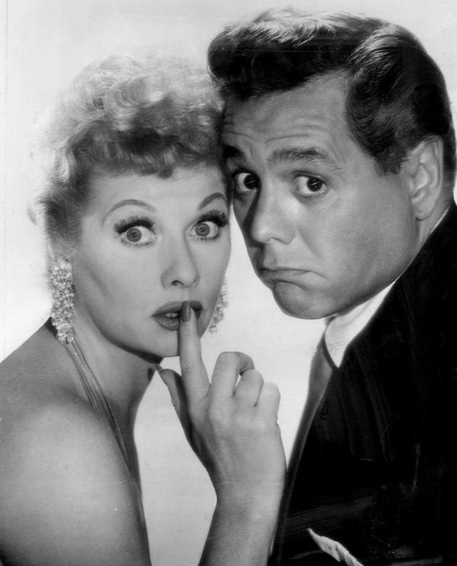 LUCILLE BALL AND DESI ARNAZ SHOWCASED THEIR MAGICAL ON-SCREEN CHEMISTRY IN THE TELEVISION SHOW, "I LOVE LUCY."