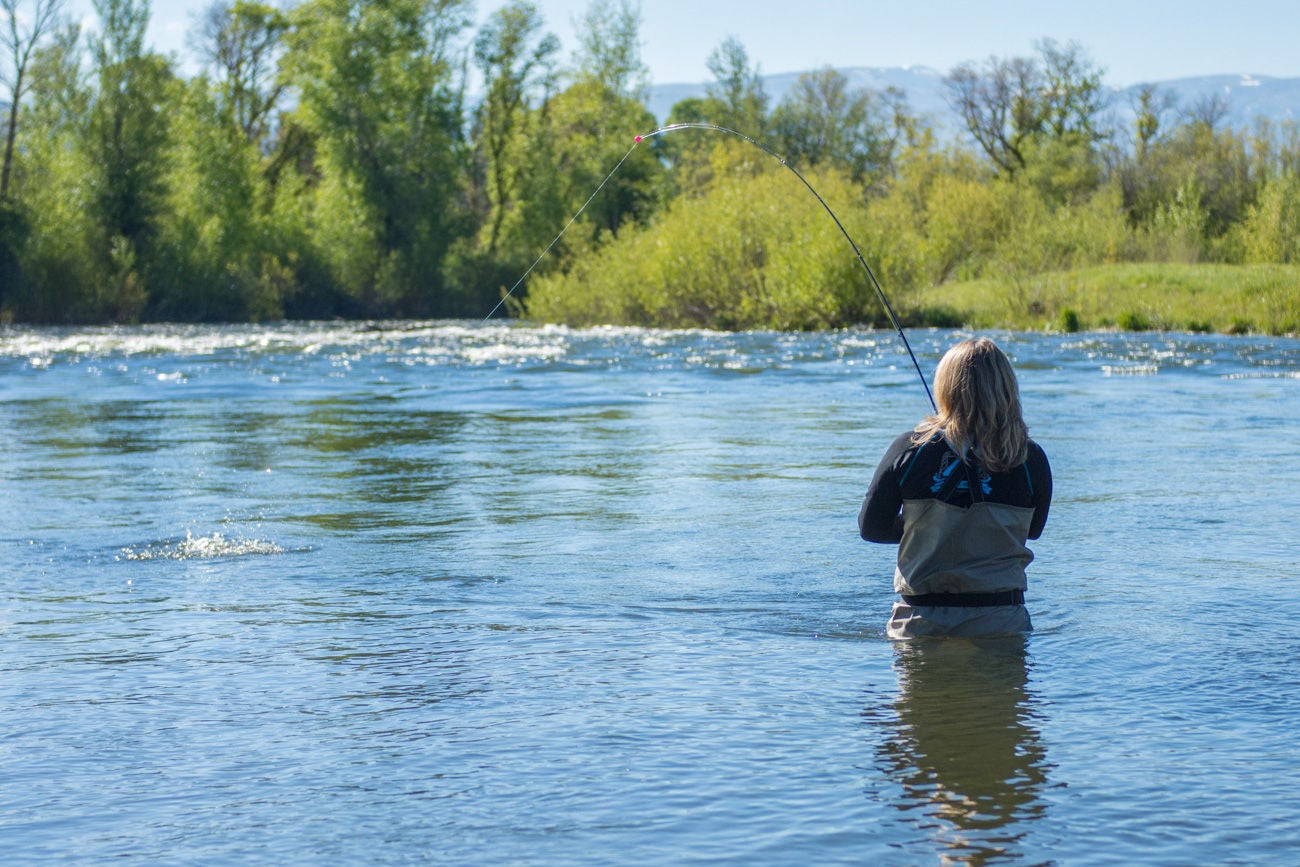 GET OUTSIDE AND TRY FLY FISHING FOR SOME RECORD SIZE TROUT.