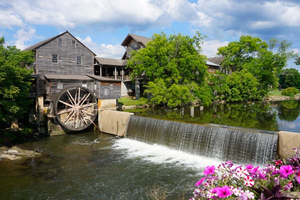 The Old Mill is an old gristmill in Pigeon Forge, Tennessee has been in operation since 1830. A popular tourist spot and restaurant.