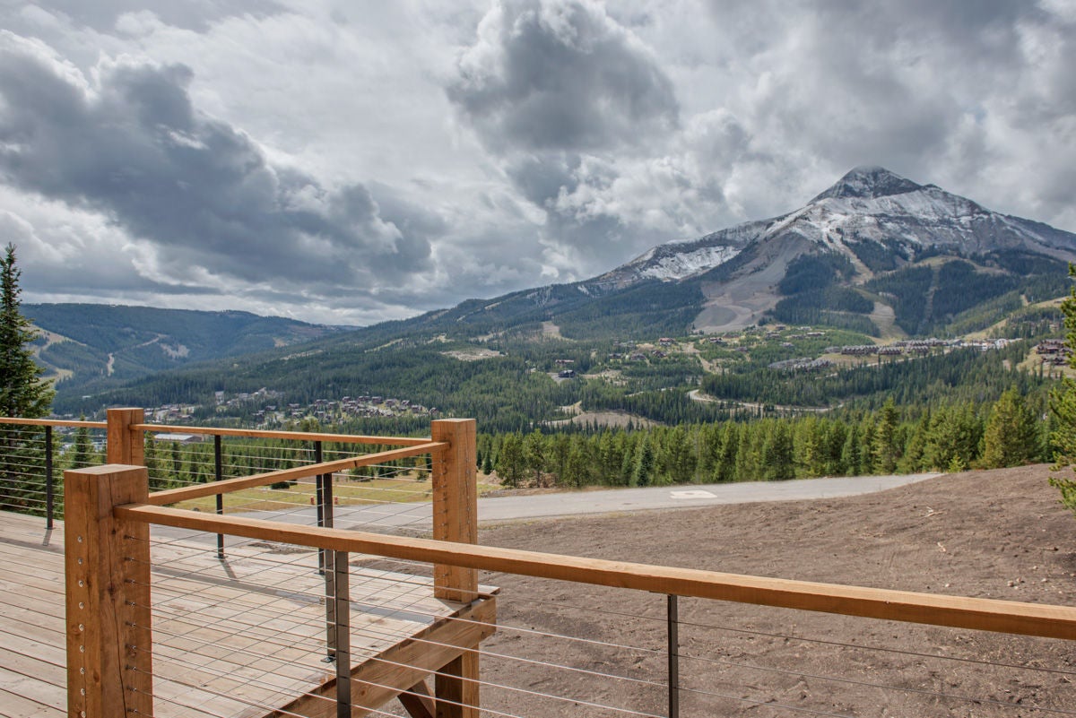 view from Hunt's View in Big Sky, MT