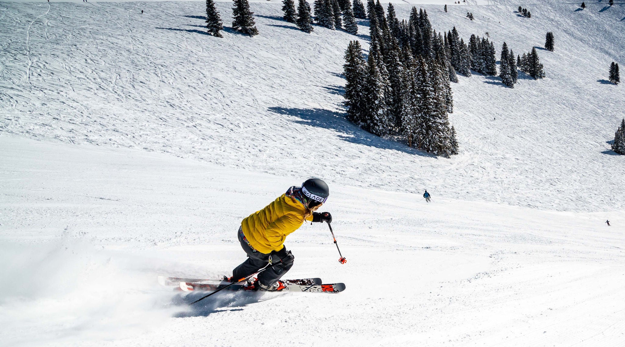 Skier on slopes