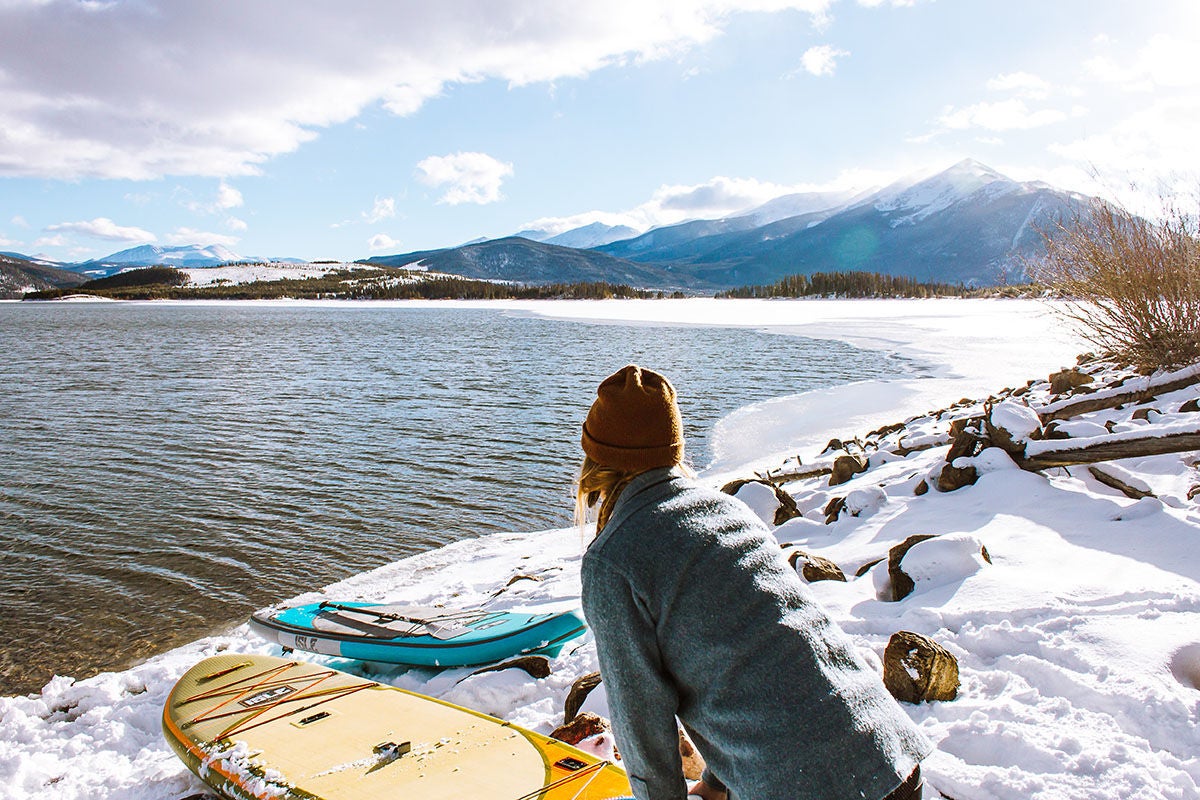 SUMMIT COUNTY OFFERS MORE THAN JUST SKIING AND SNOWBOARDING! CHECK OUT LAKE DILLION FOR A DIFFERENT KIND OF FUN IN THE MOUNTAINS. [PHOTO CREDIT: HOLLY MANDARICH]
