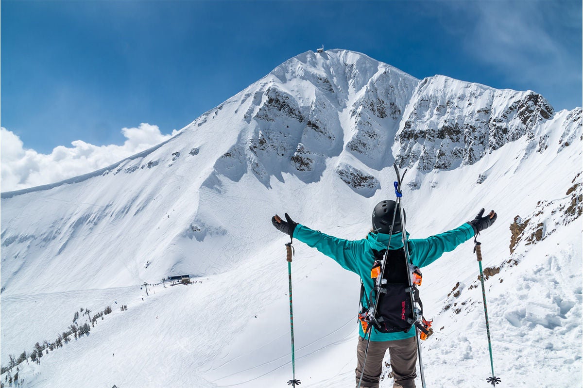 NOT ONLY DOES BIG SKY BOAST THE BIGGEST VERTICAL DROP IN THE U.S., IT HAS 5,800 ACRES OF SKIABLE TERRAIN. NOT ONLY DOES BIG SKY BOAST THE BIGGEST VERTICAL DROP IN THE U.S., IT HAS 5,800 ACRES OF SKIABLE TERRAIN.