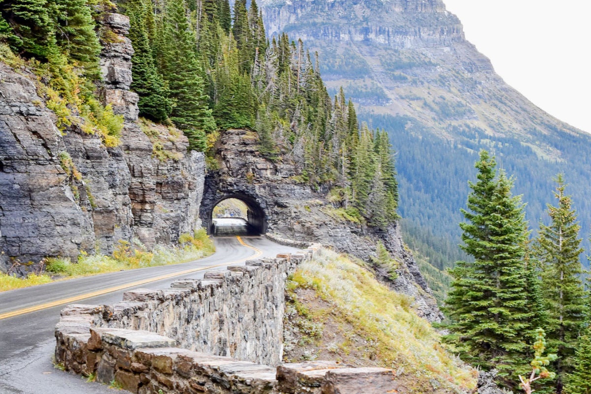 EXPERIENCE THE BEAUTY AND THRILL OF GOING-TO-THE-SUN ROAD.