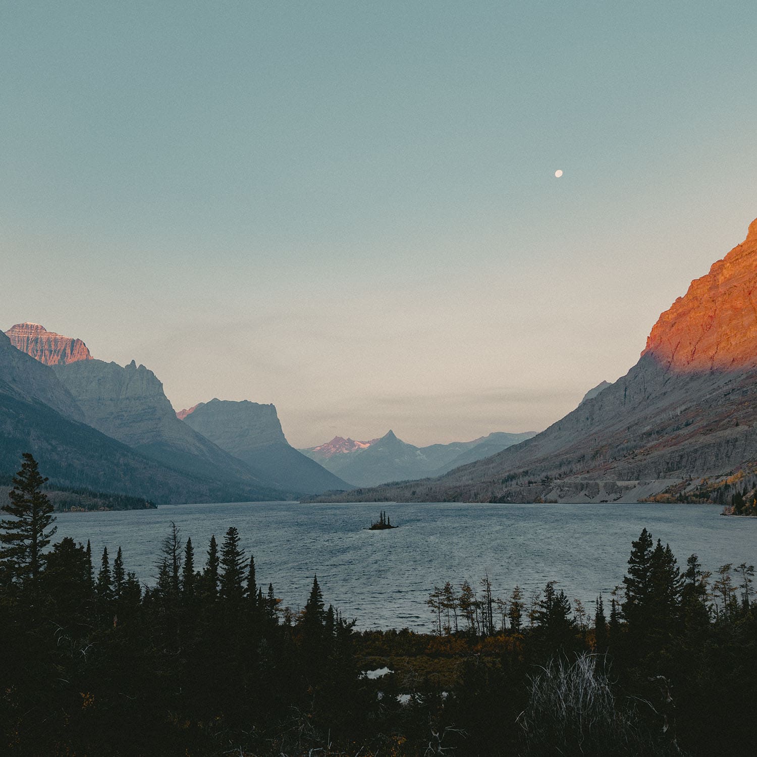 Dusk in Whitefish, Montana