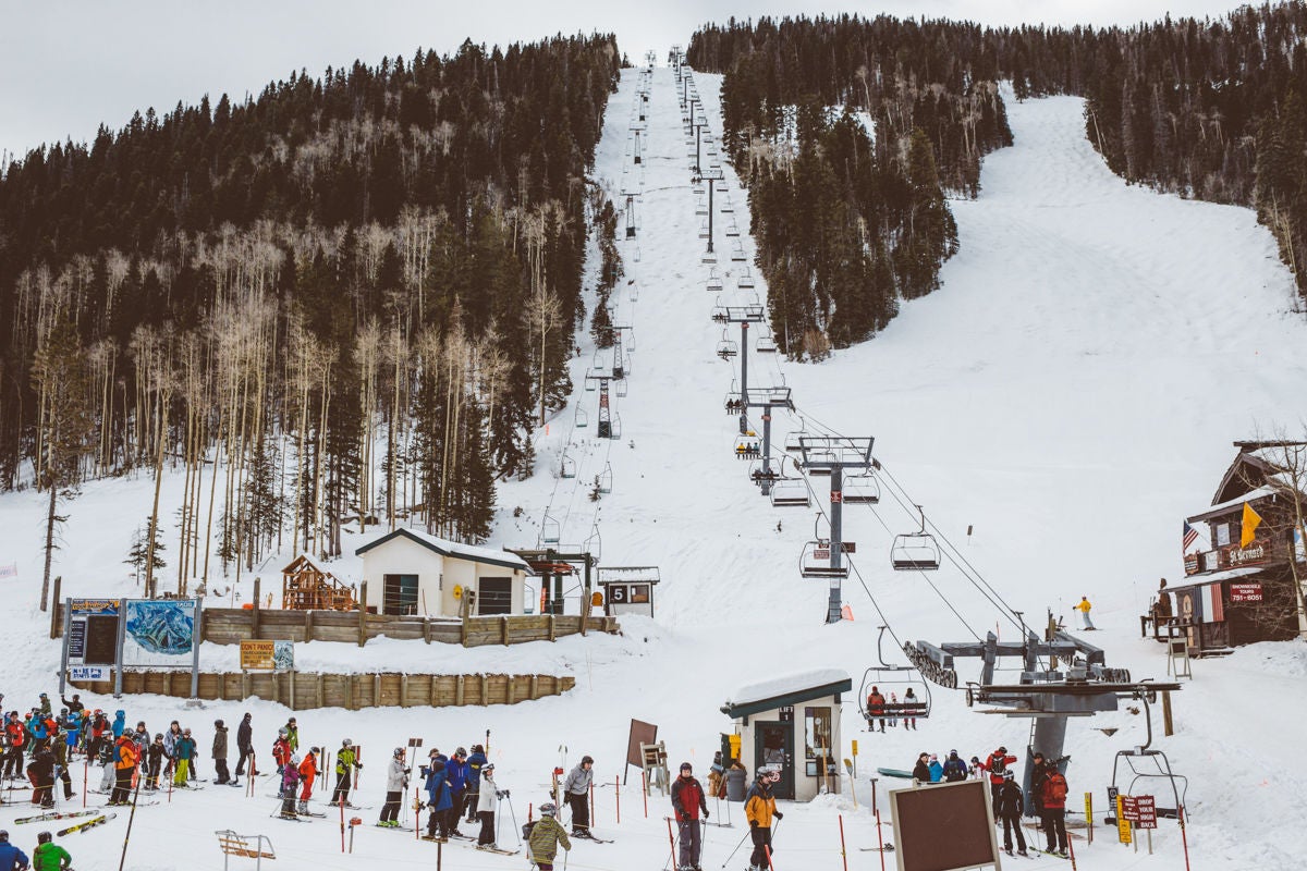 Taos Ski Valley has some of the most difficult slopes in the country. 