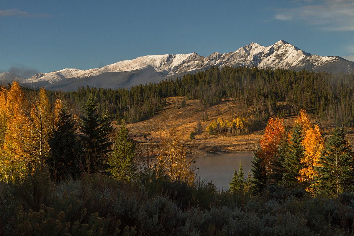 Scenic fall overlook.