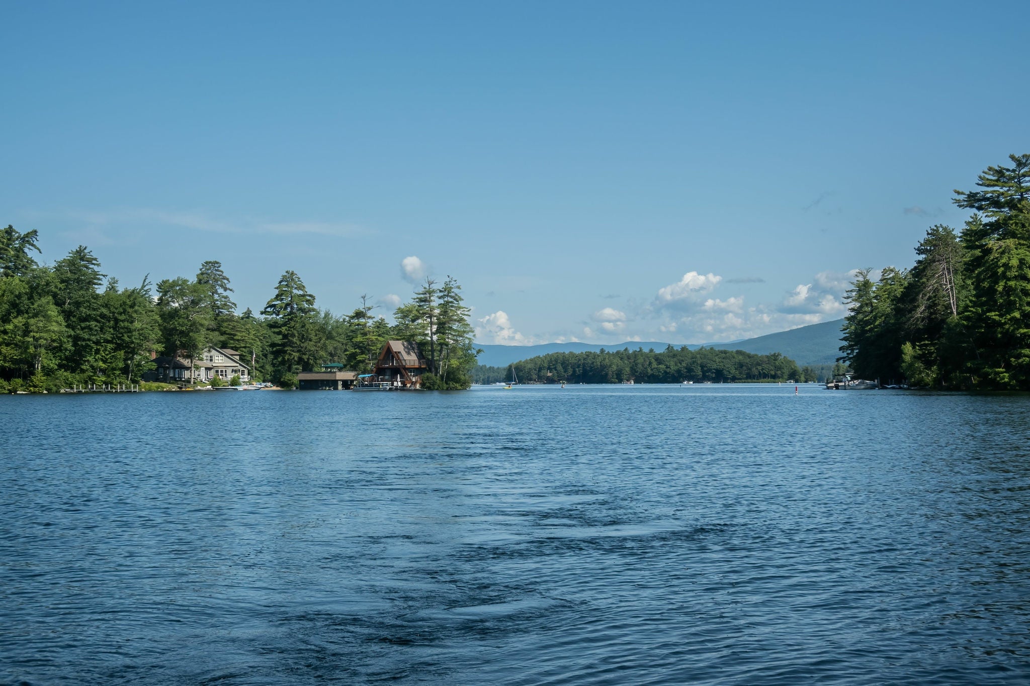 Picturesque views of Lake Winnipesaukee.