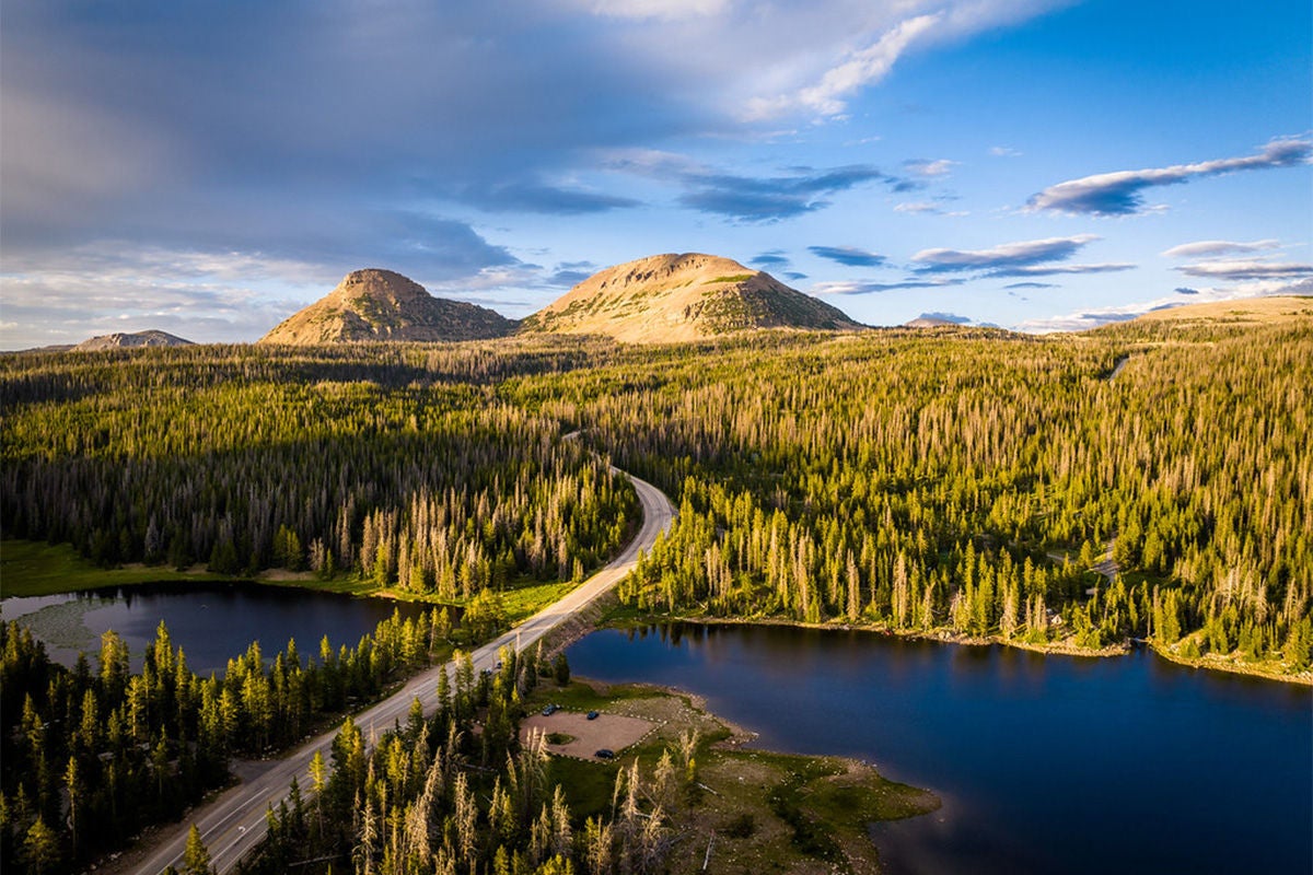 PARK CITY'S MIRROR LAKE HIGHWAY STRETCHES 42 MILES ALONG STATE ROUTE 150. PARK CITY'S MIRROR LAKE HIGHWAY STRETCHES 42 MILES ALONG STATE ROUTE 150.