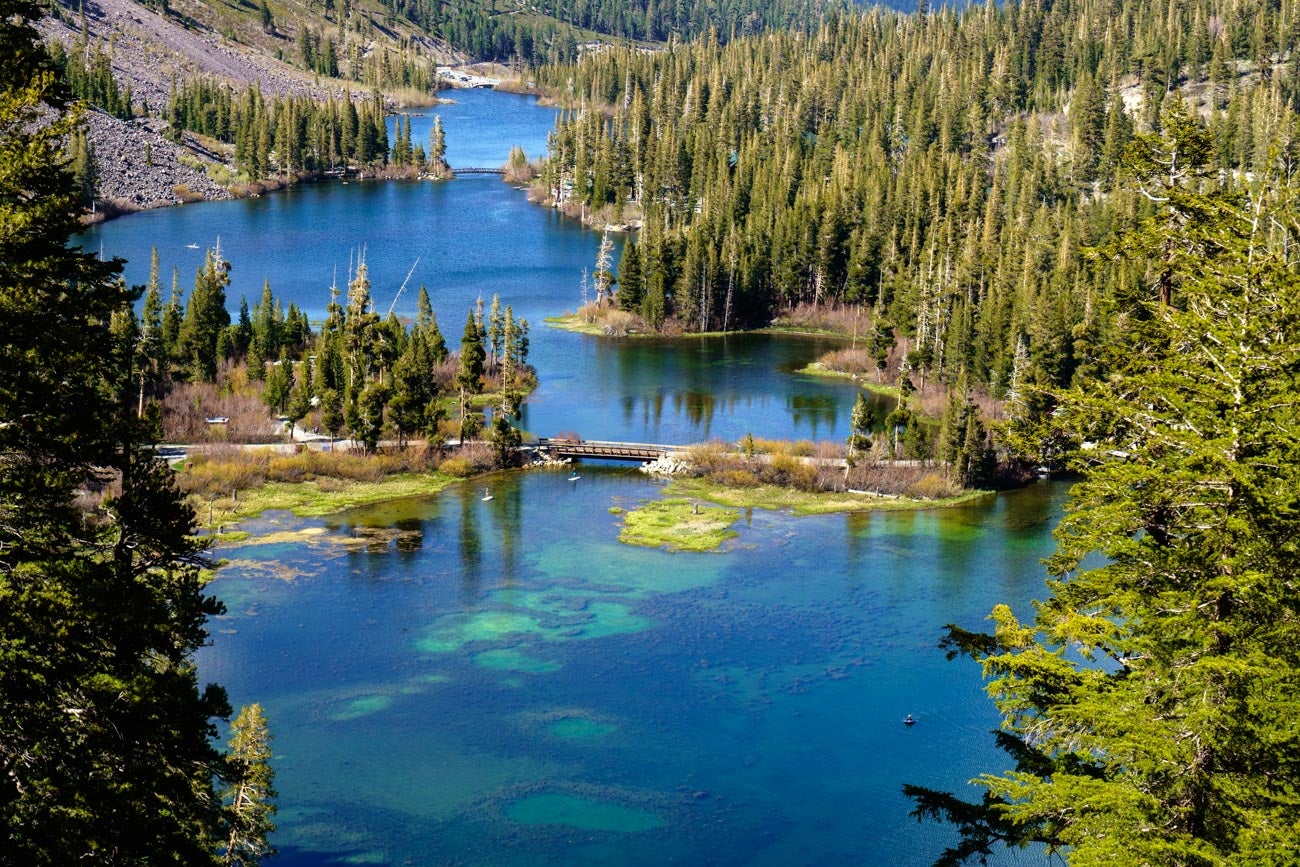 Beautiful landscape of Mammoth Lakes in California.