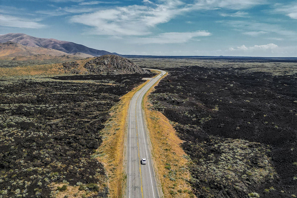 CRATERS OF THE MOON NATIONAL MONUMENT PROVIDES EASY ACCESS TO A RANGE OF VOLCANIC FEATURES IN THE PRESERVE.