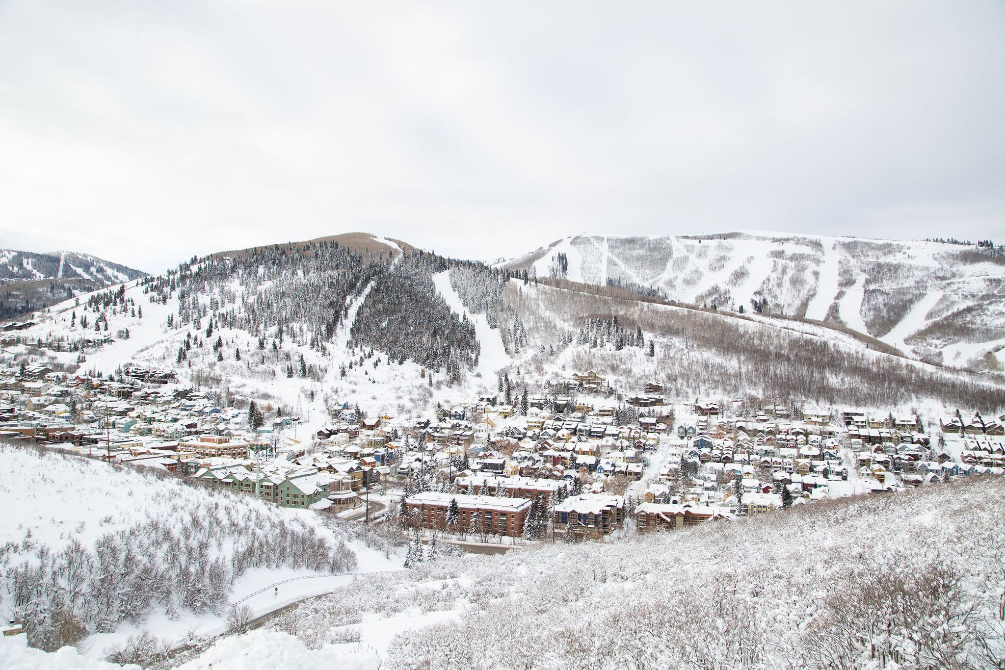 Park City snowy landscape