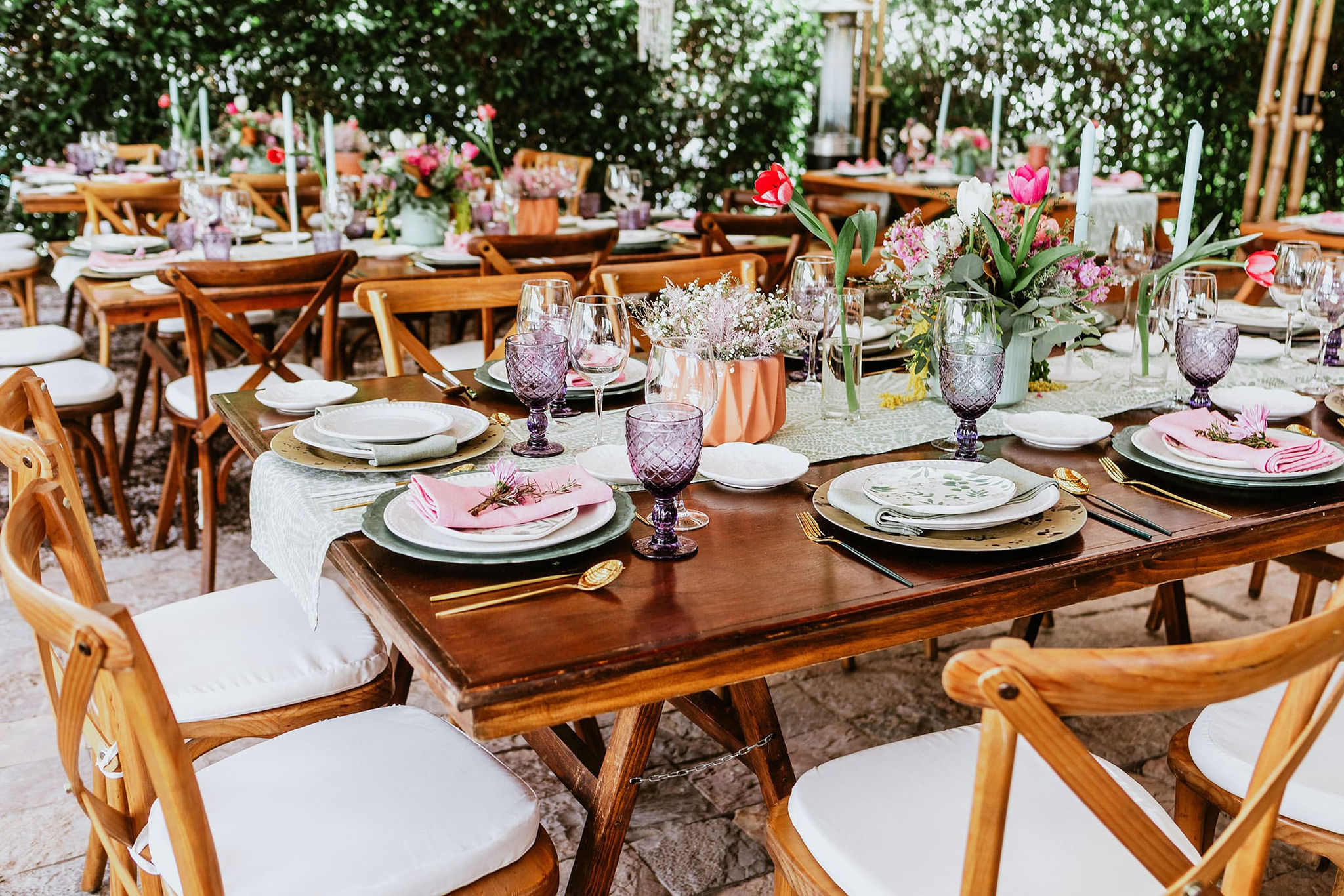 a table setting for an event