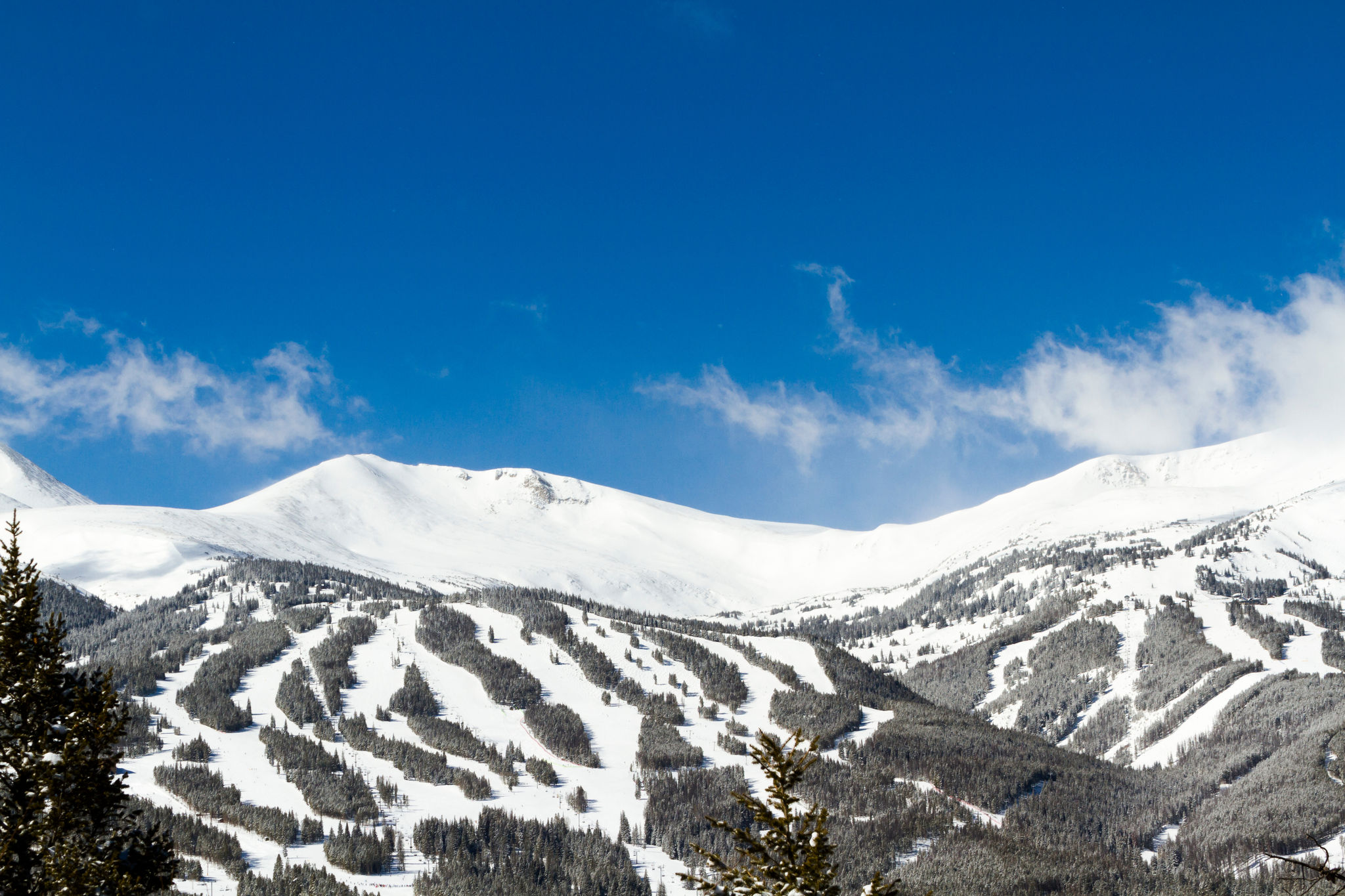 Breckenridge Mountain in snow